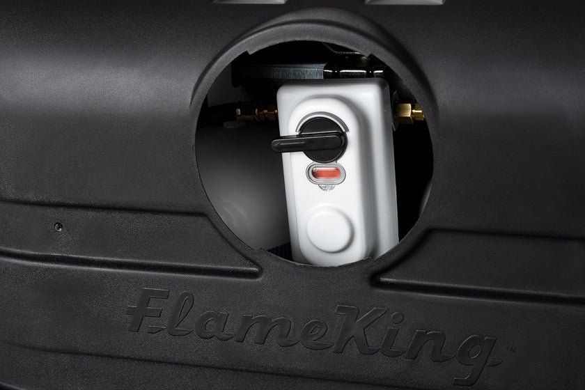 Flame King Dual 30LB LP Propane Tank Light Plastic Heavy Duty Cover for RV, Travel Trailer, Camper - Black 🍁 All In One Marketplace Canada