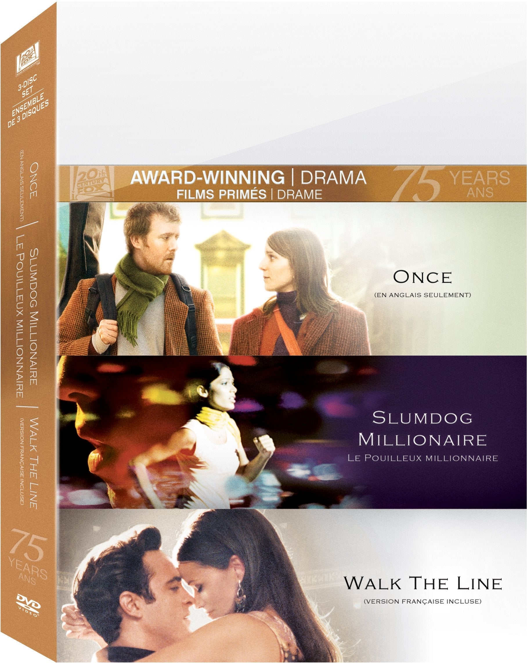 Once / Slumdog Millionaire / Walk the Line (Triple Feature) - DVD (Used)