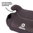 Diono Solana 2022, No Latch, Single Backless Booster Car Seat, Lightweight, Machine Washable Covers, Cup Holders, Black 🍁 All In One Marketplace Canada