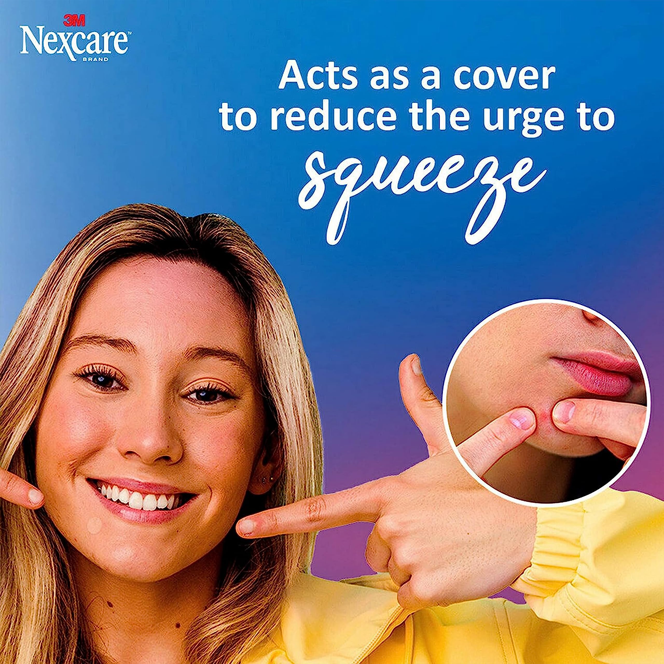 Nexcare Thin and Transparent Acne Patch, Skin Cover Absorbs Pus and Oil from Clogged Pores, Made with hydrocolloid, tab Allows for Easy Removal from Liner - 117 Pimple Patches 🍁 All In One Marketplace Canada