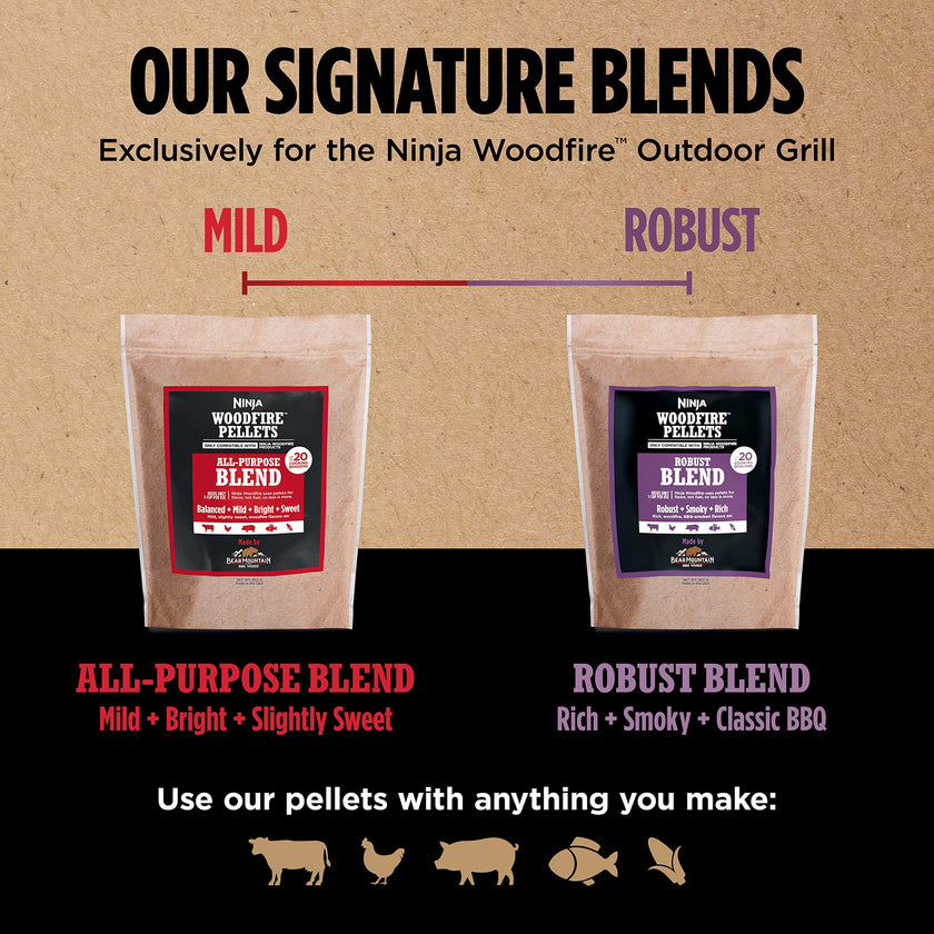 Ninja Woodfire Pellets, All Purpose, 2-lb/0.9kg Bag, Real Wood 🍁 All In One Marketplace Canada