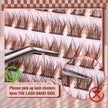 Brown Lash Clusters Natural Lash Extensions Wispy Eyelash Clusters 154 Pcs C Curl Lashes Clusters for Everyday Wear Beginner Friendly Dark Brown Cluster Eyelash Extensions by Mavphnnee 🍁 All In One Marketplace Canada