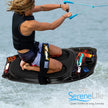 Water Sport Kneeboard with Hook for Kids & Adults, Kneeboard with Strap for Boating, Waterboarding, Kneeling Boogie Boarding, Knee Surfing, (SLKB20), Black/red 🍁 All In One Marketplace Canada