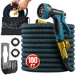 100ft Garden Hose with 10 Function Spray Nozzle, Expandable Garden Hose, 3/4