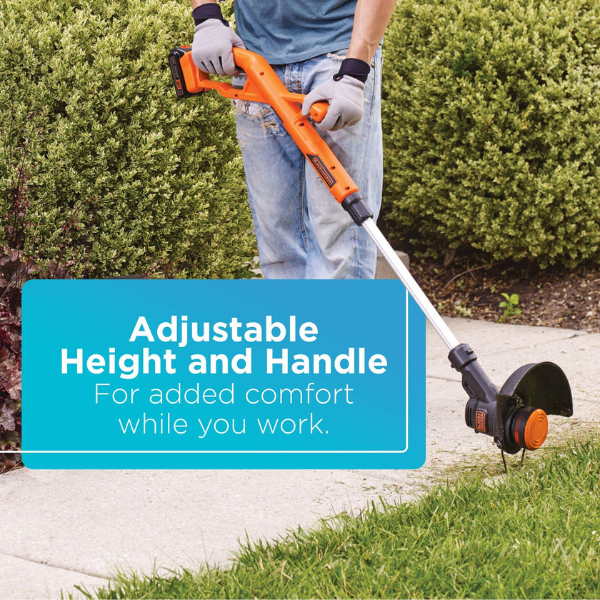 BLACK+DECKER 20V MAX Cordless String Trimmer/Edger Kit, Automatic Feed Spool, 10-Inch (LST201-CA) 🍁 All In One Marketplace Canada