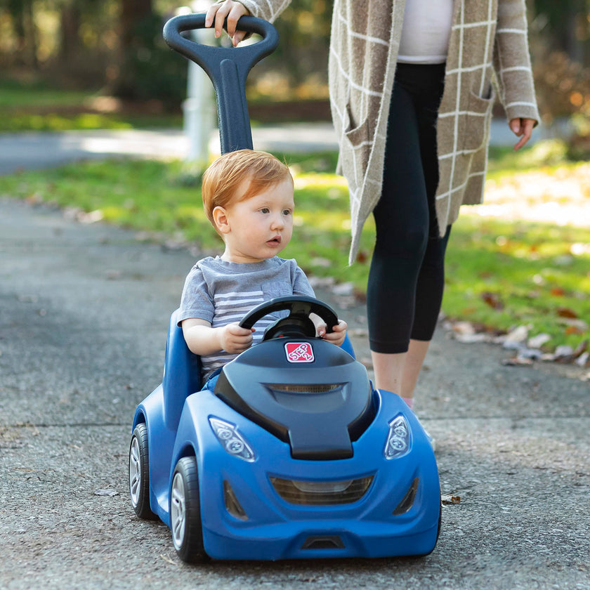 Step2 Push Around Buggy GT Kids Push Car, Ride On Toy, Stroller Substitute, Includes Seat Belt & Horn, Made of Durable Plastic, Max Weight 50 lbs., for Toddlers 1.5-3 Years Old, Blue 🍁 All In One Marketplace Canada