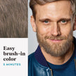 Just For Men Mustache & Beard, Beard Dye for Men with Brush Included for Easy Application, With Biotin Aloe and Coconut Oil for Healthy Facial Hair, Light Brown, M-25 (3 Count) 🍁 All In One Marketplace Canada