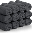 Utopia Towels Premium Washcloth Set, 12 by 12 Inches, 600 GSM 100% Cotton Face Cloths, Highly Absorbent and Soft Feel Fingertip Towels, 12 Pack, Grey 🍁 All In One Marketplace Canada