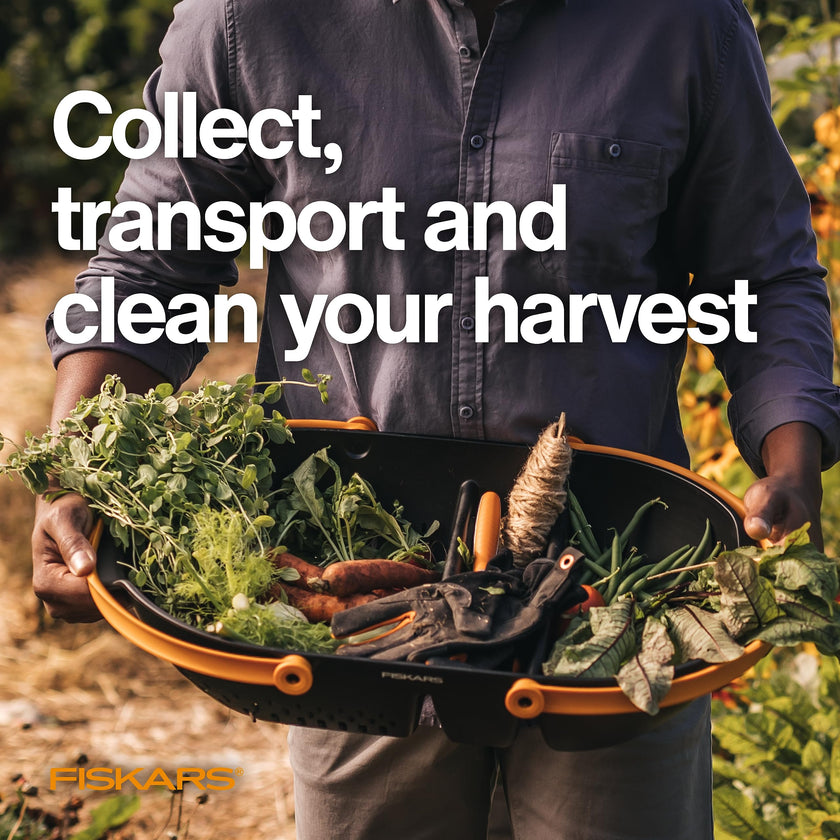 Fiskars Harvest Basket, Container for Gardening and Harvesting, Garden Tool with Ergonomic Handles and Collander 🍁 All In One Marketplace Canada