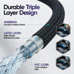 100ft Garden Hose with 10 Function Spray Nozzle, Expandable Garden Hose, 3/4