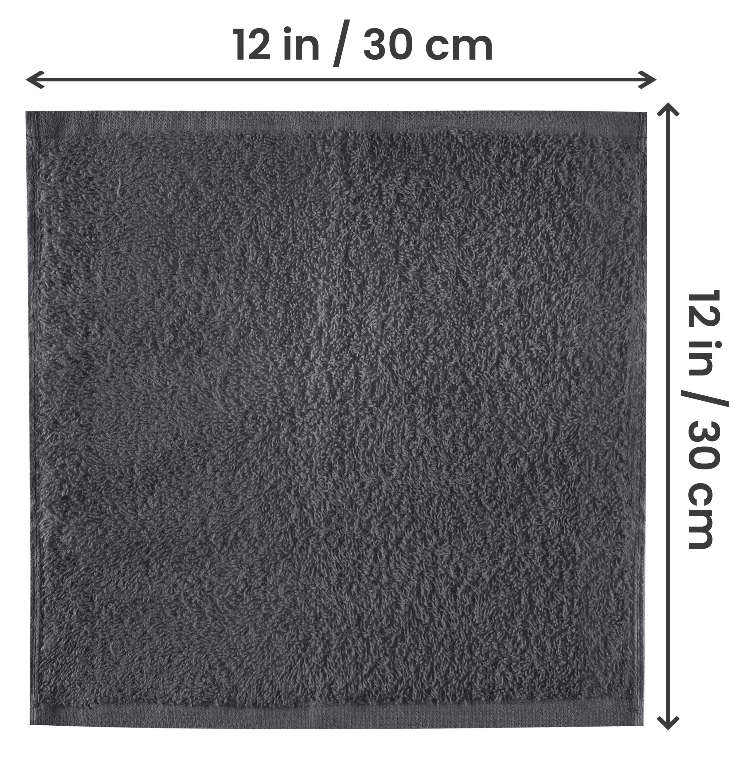 Utopia Towels Cotton Washcloths Set - 100% Ring Spun Cotton, Premium Quality Flannel Face Cloths, Highly Absorbent and Soft Feel Fingertip Towels (24 Pack, Grey) 🍁 All In One Marketplace Canada