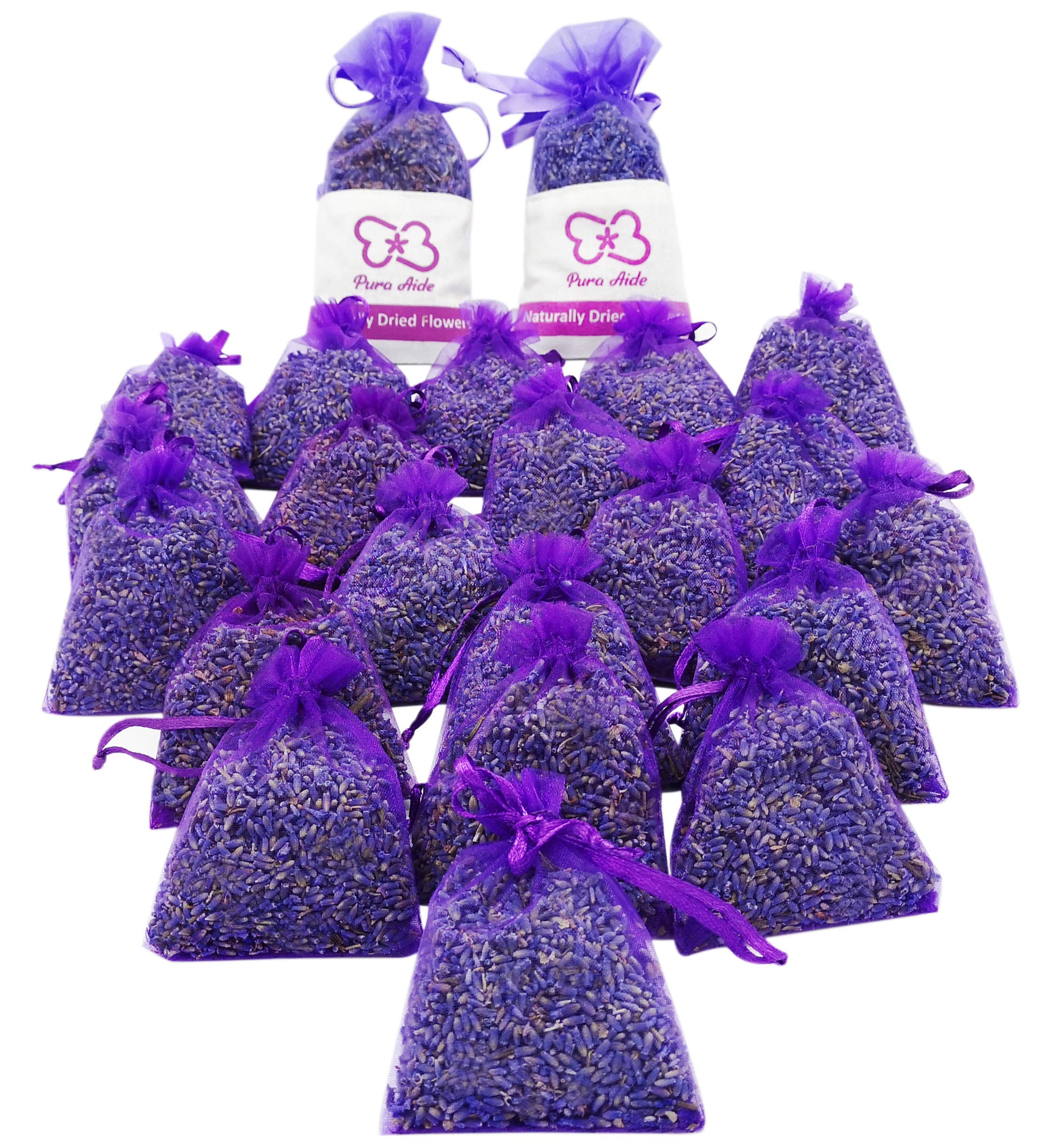 Pura Aide Lavender Sachets Pre-Filled for Refreshing Drawers Closets Dressers Shoe Boxes Wedding Toss Home Fragrance Fresh Scents (Pack of 22) 🍁 All In One Marketplace Canada