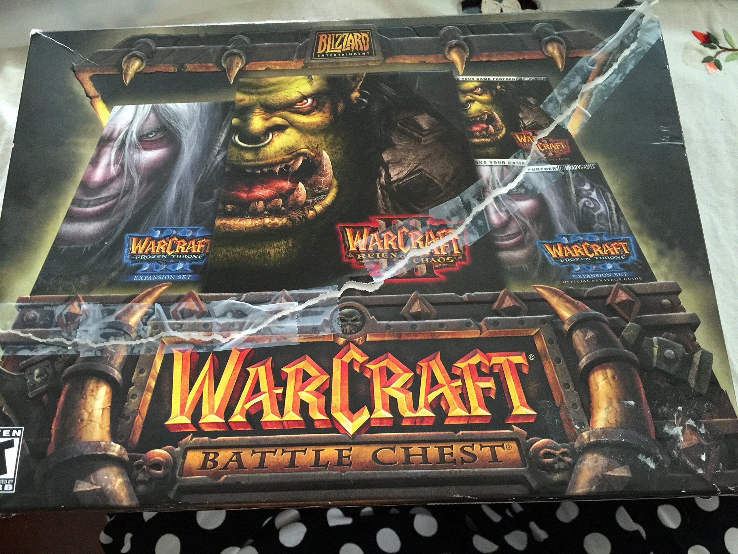 Warcraft III Battlechest with Expansion & Two Strategy Guides