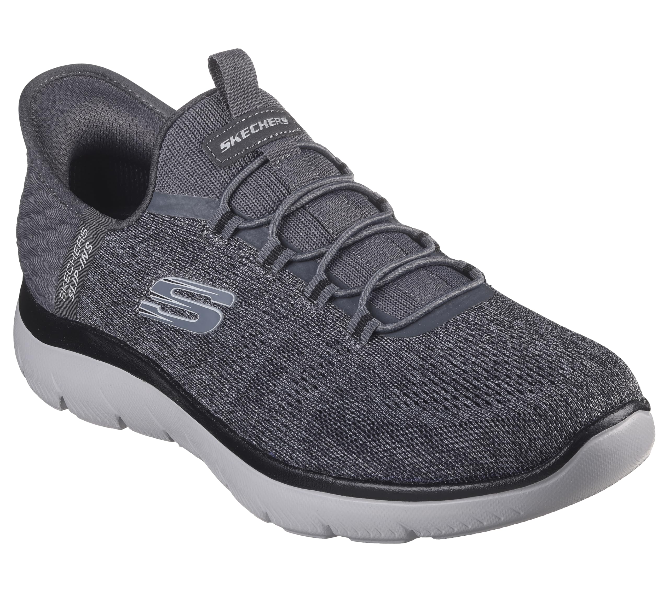 Skechers Men's Summits Key Pace Hands Free Slip-in Sneaker,Charcoal/Black,11 Wide 🍁 All In One Marketplace Canada