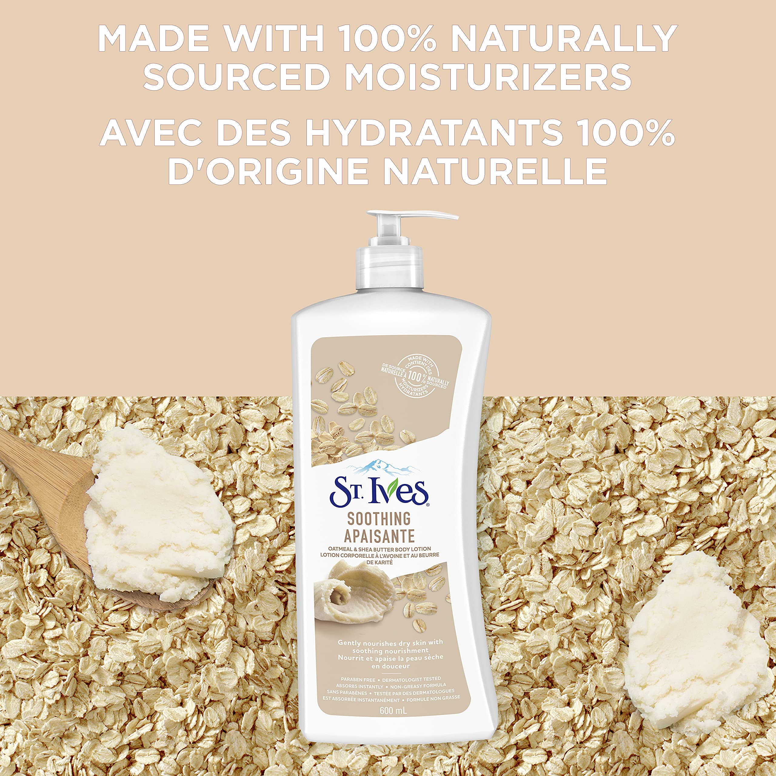 St. Ives Soothing Oatmeal & Shea Butter Body Lotion 4 x 600 mL 🍁 All In One Marketplace Canada