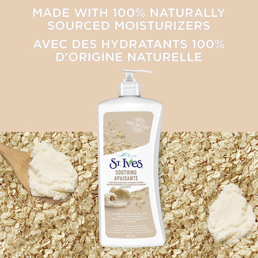 St. Ives Soothing Oatmeal & Shea Butter Body Lotion 4 x 600 mL 🍁 All In One Marketplace Canada