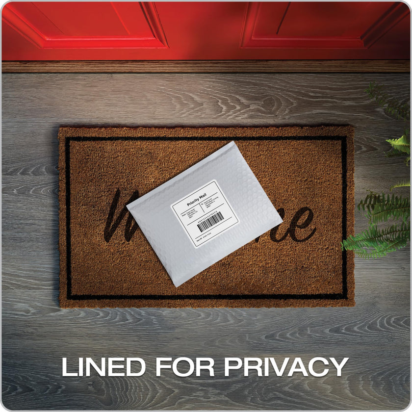Quality Park Bubble Mailers, 6 x 9 Shipping Envelopes, Water Resistant White Poly Padded Envelopes, Redi-Strip Peel Off Closure, 50 Per Box (QUA85856) 🍁 All In One Marketplace Canada