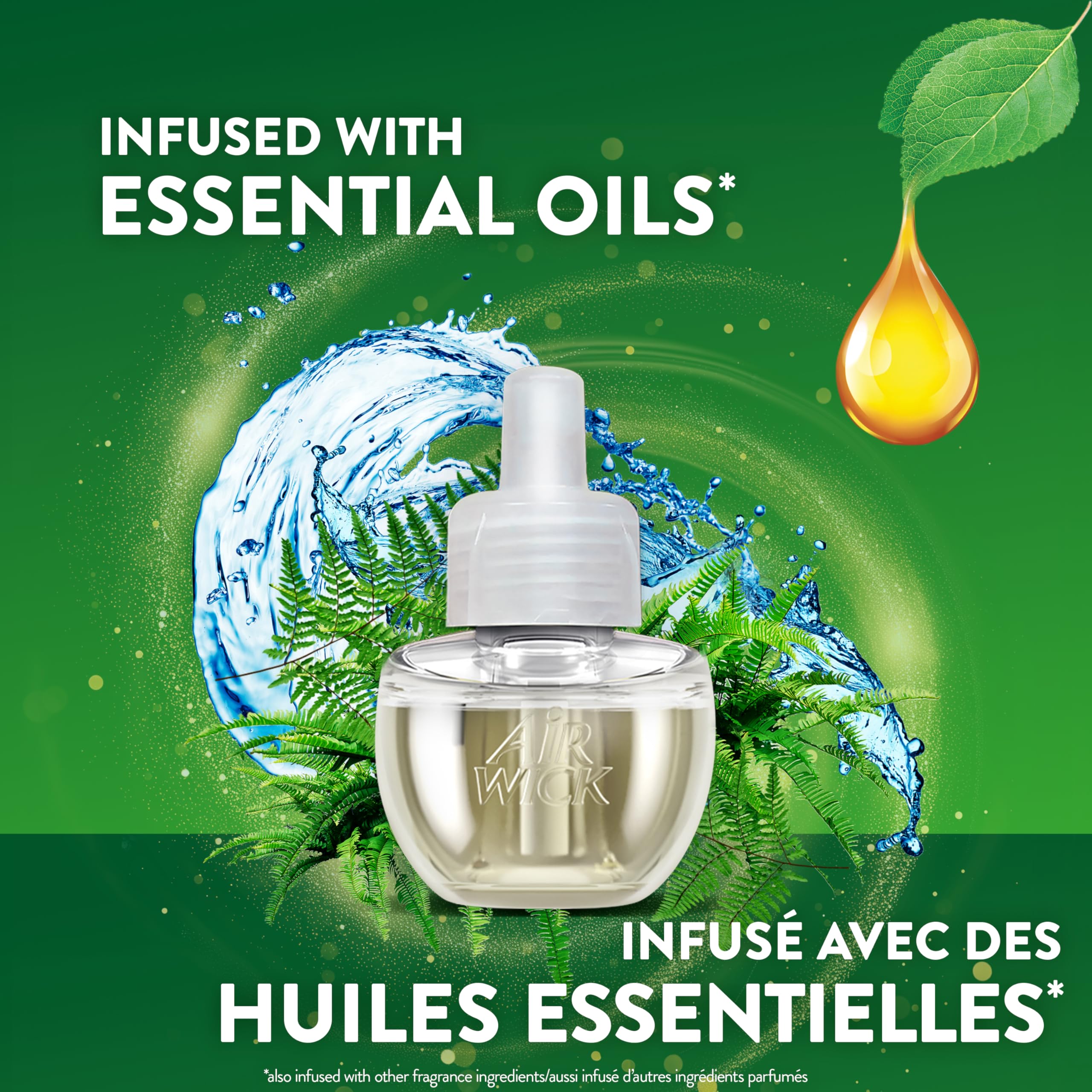 Air Wick Plug In Scented Oil Air Freshener Refills for Home – Infused with Essential Oils – 5 Count – Ocean Breeze Scent 🍁 All In One Marketplace Canada