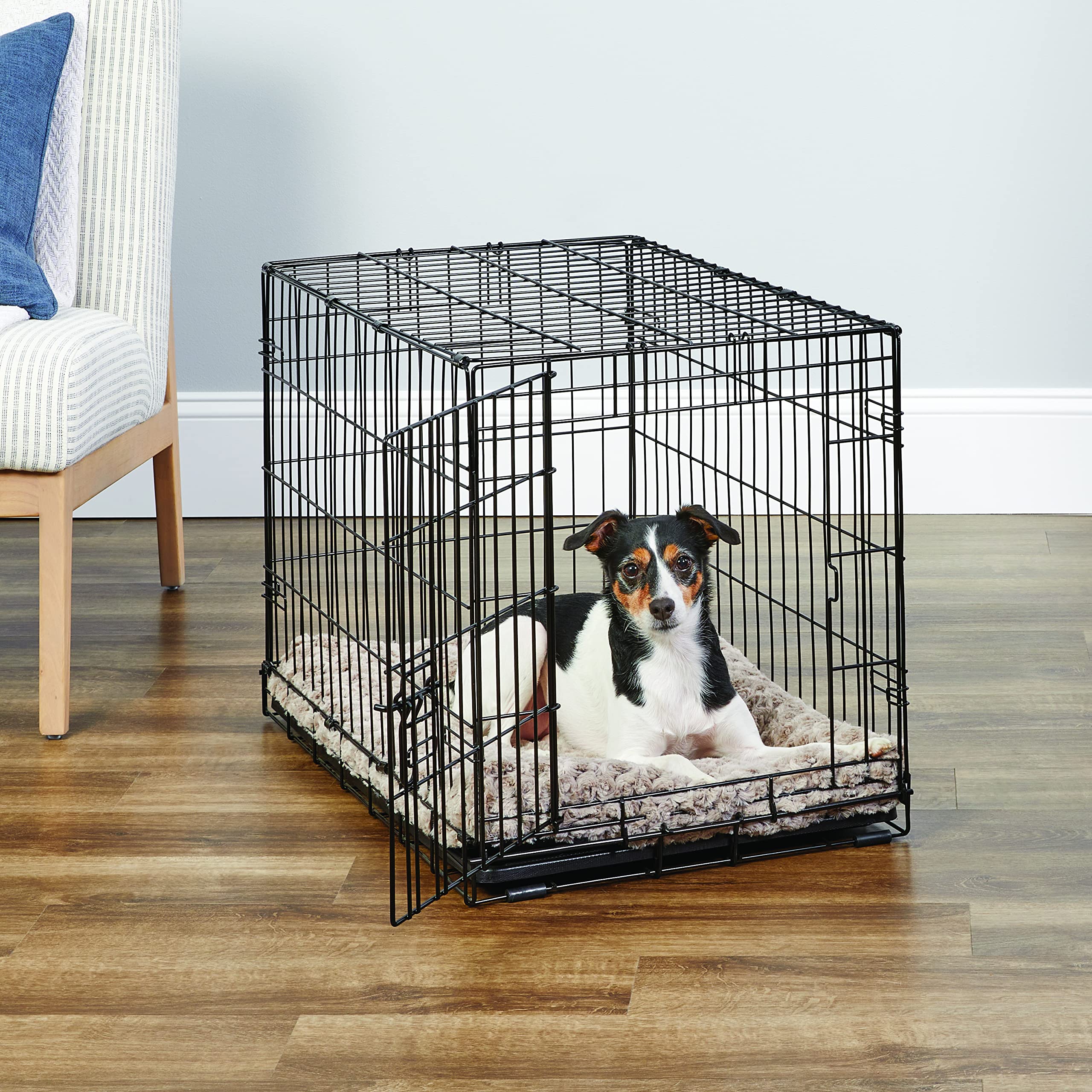 MidWest Homes for Pets 30-Inch New World Crate for Medium Breeds, 21-40 lbs, Single Door Folding Dog Crate, Leak-Proof Tray & Secure Latch, Portable, Durable & Easy to Assemble 🍁 All In One Marketplace Canada