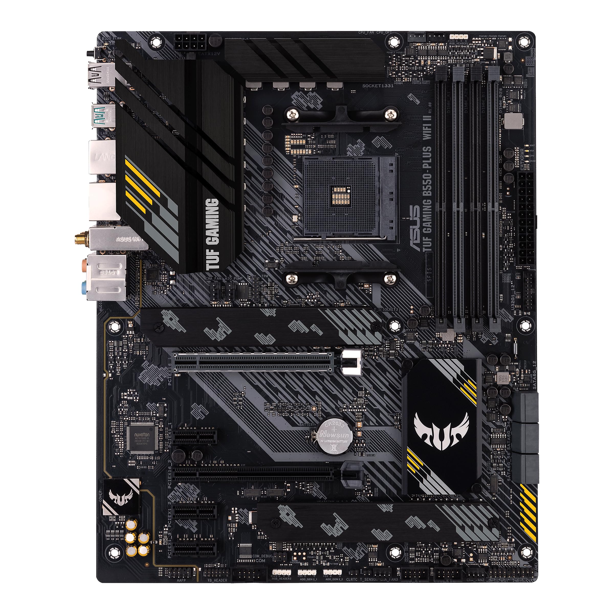 ASUS TUF Gaming B550-PLUS WiFi II AMD AM4 (3rd Gen Ryzen™) ATX Motherboard (PCIe 4.0, WiFi 6, 2.5Gb LAN, BIOS Flashback, USB 3.2 Gen 2, Addressable Gen 2 RGB Header and Aura Sync) 🍁 All In One Marketplace Canada