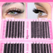 wiwoseo Cluster Eyelash Extensions 560pcs Lash Clusters Wipsy Cluster Lashes D Curl Eyelashes Clusters Individual Lashes DIY Lash Extensions Cluster Eyelash Natural Look Eyelashes (8-16MM) 🍁 All In One Marketplace Canada