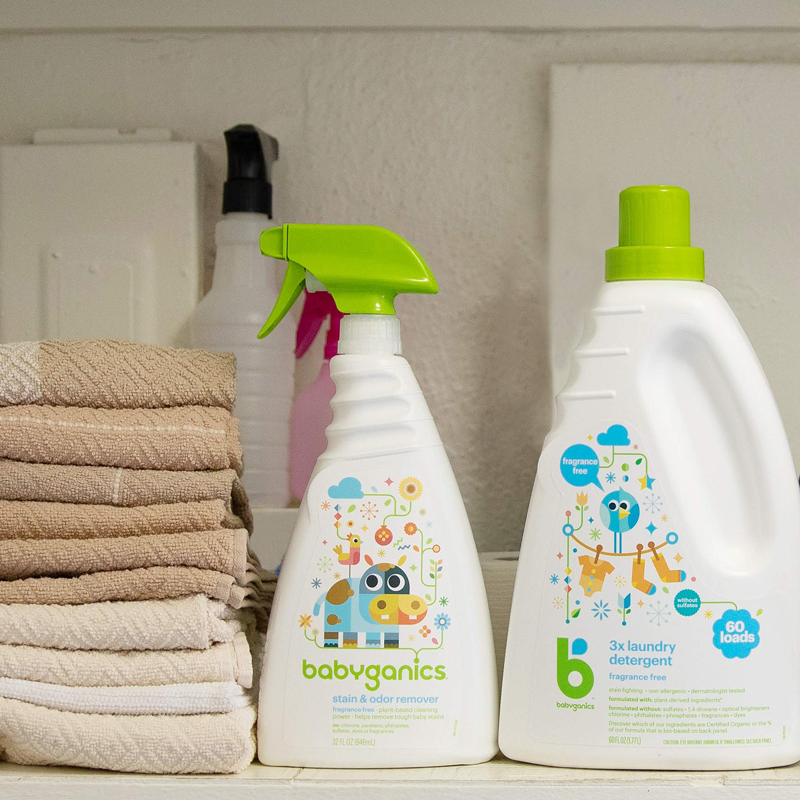 Babyganics Fragrance-Free Baby Laundry Detergent, Simple Ingredients for Gentle Care, Formulated for Delicate Fabrics & Skin, Dye Free, 1.77 Liter, Packaging May Vary 🍁 All In One Marketplace Canada