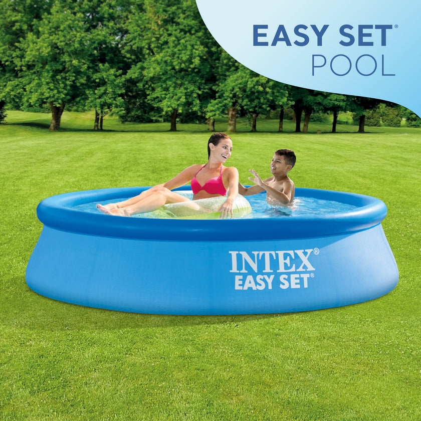 INTEX 28106EH Easy Set Inflatable Swimming Pool: 8ft x 24in – Puncture-Resistant Material – Quick Inflation – 513 Gallon Capacity – 18in Water Depth 🍁 All In One Marketplace Canada