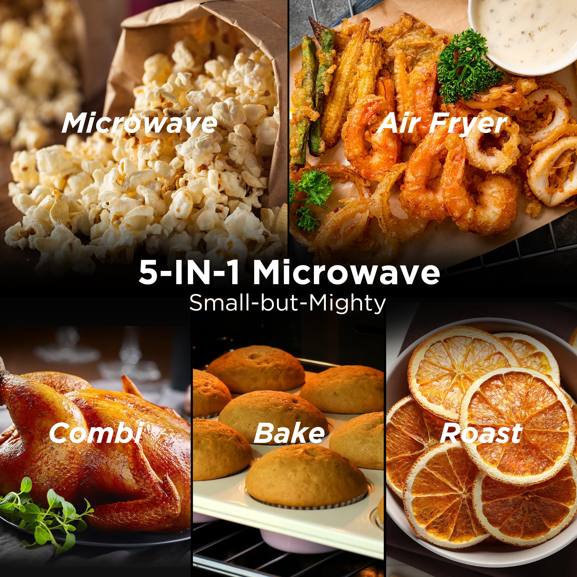 BLACK+DECKER 0.9 Cu.ft Microwave Oven Air Fryer Combo, 900W 5-in-1 🍁 All In One Marketplace Canada