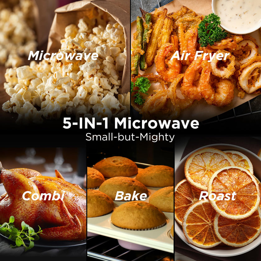 BLACK+DECKER 0.9 Cu.ft Microwave Oven Air Fryer Combo, 900W 5-in-1 🍁 All In One Marketplace Canada