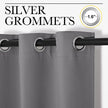 NICETOWN Blackout Curtains 2 Panels for Bedroom- Thermal Insulated Grommet Blackout Curtains 63 Inches Long for Living Room/Kitchen Rideaux occultants (2 Panels, W42 x L63 -Inch,Grey) 🍁 All In One Marketplace Canada