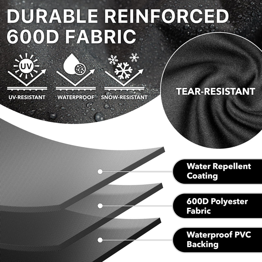 Simple Houseware 55-inch Heavy Duty BBQ Grill Cover, 600D Polyester Waterproof, Weather-Resistant 🍁 All In One Marketplace Canada