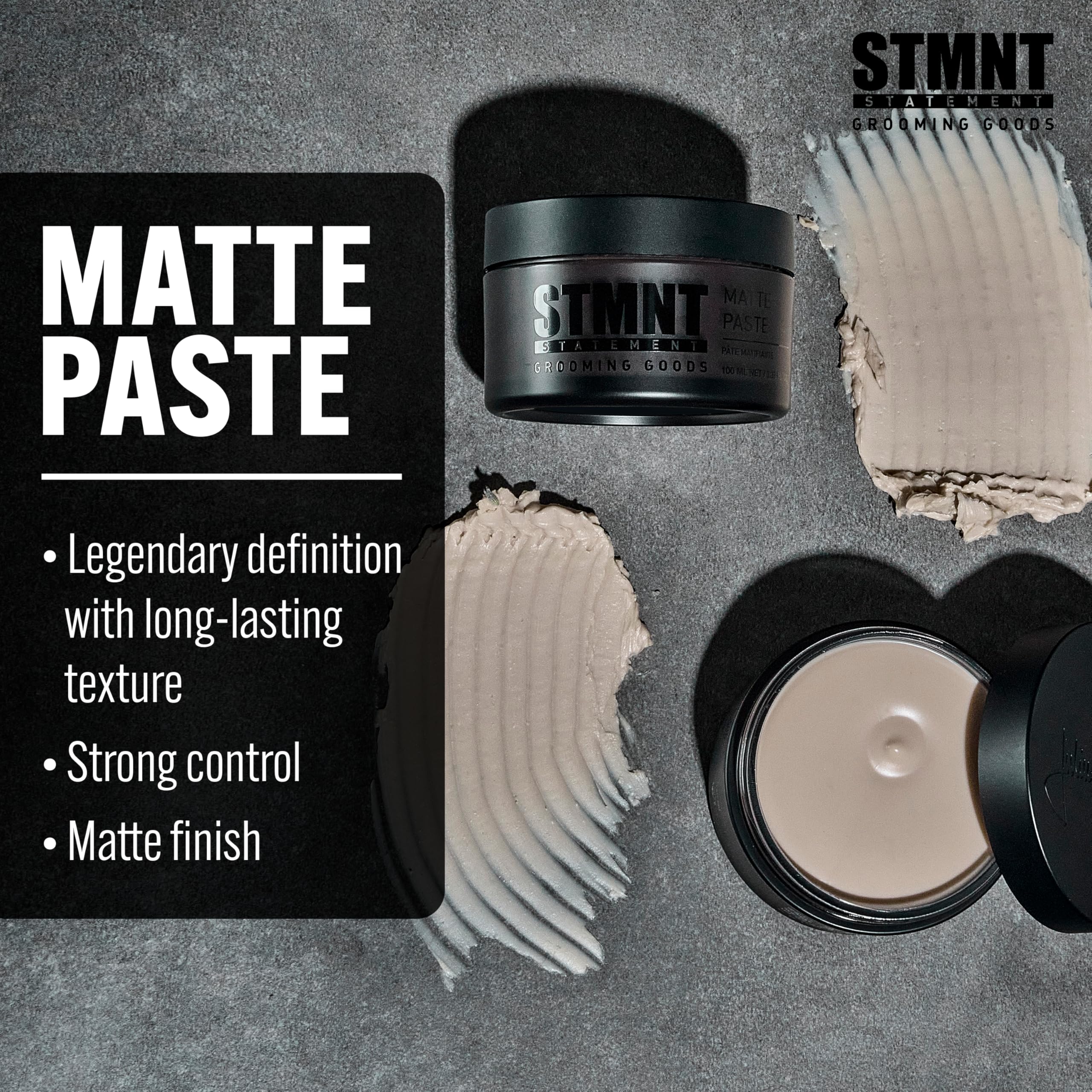 STMNT Grooming Goods Matte Paste, 3.38 oz | Strong Control | Non-Greasy Formula, 100 ml (Pack of 1) 🍁 All In One Marketplace Canada