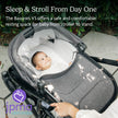 UPPAbaby Bassinet V3 - Compatible with Vista, Cruz, Ridge Strollers - Overnight Sleep Solution - Mattress, Sheet and Bug Shield Included - Jake (Charcoal/Carbon Frame) 🍁 All In One Marketplace Canada
