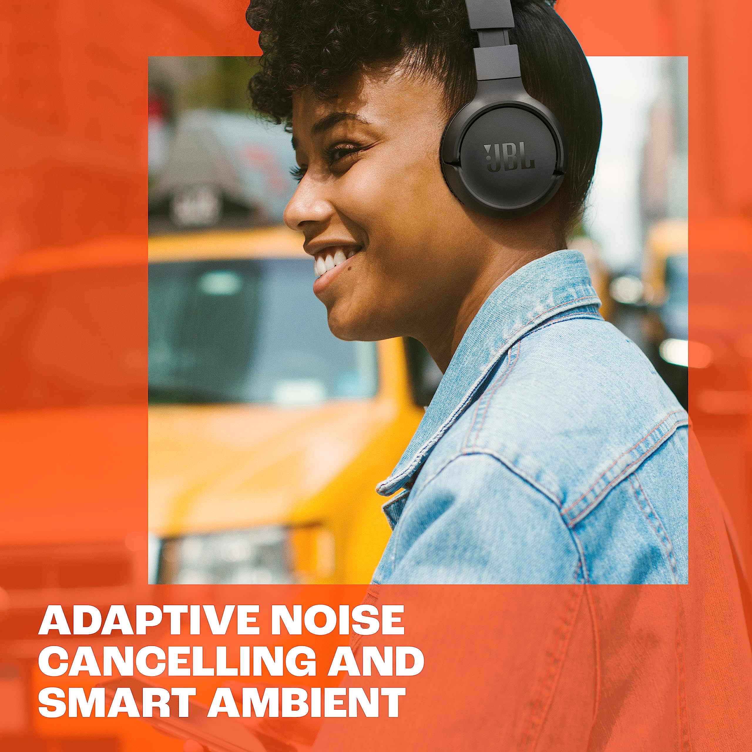 JBL Tune 670NC - Adaptive Noise Cancelling with Smart Ambient Wireless On-Ear Headphones, Up to 70H Battery Life with Speed Charge, Lightweight, Comfortable and Foldable Design (Purple) 🍁 All In One Marketplace Canada