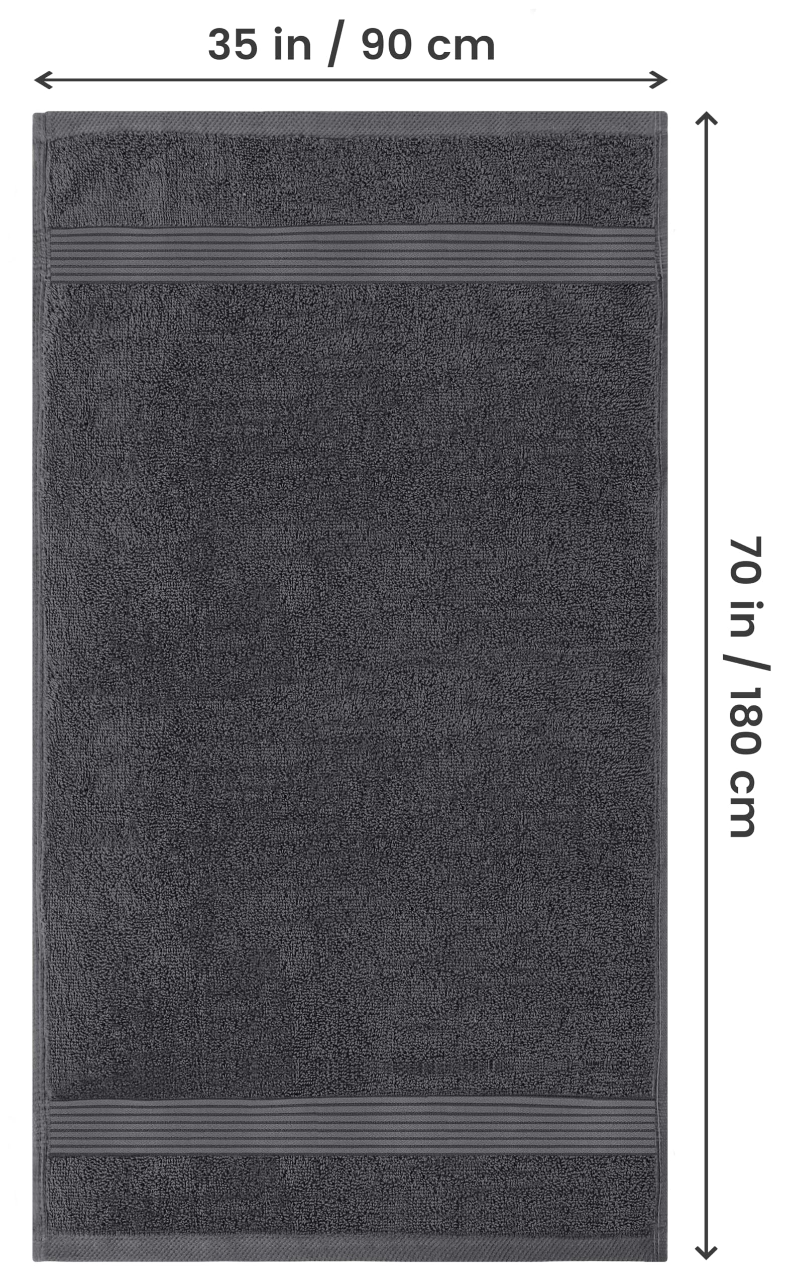 Utopia Towels - Premium Jumbo Bath Sheet 2 Pack - 100% Cotton Highly Absorbent and Quick Dry Extra Large Bath Towel - Super Soft Hotel Quality Towel (35 x 70 inches, Grey) 🍁 All In One Marketplace Canada