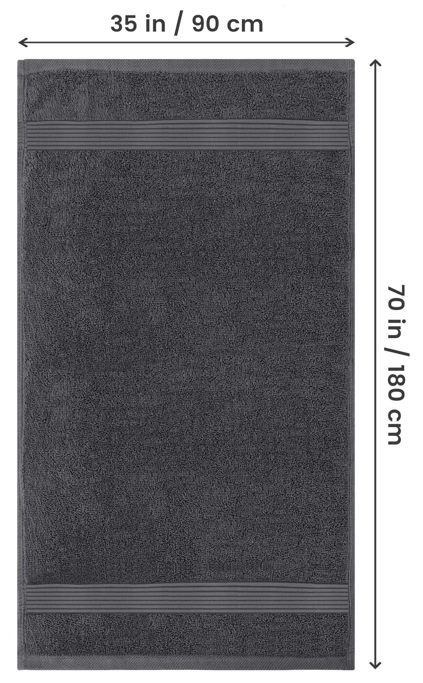 Utopia Towels - Premium Jumbo Bath Sheet 2 Pack - 100% Cotton Highly Absorbent and Quick Dry Extra Large Bath Towel - Super Soft Hotel Quality Towel (35 x 70 inches, Grey) 🍁 All In One Marketplace Canada