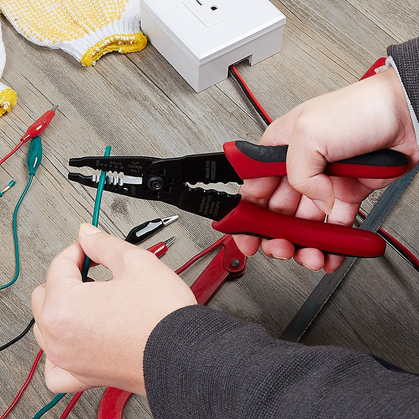 WGGE WG-015 Professional 8-inch Wire Stripper/Wire Crimping Tool, Wire Cutter, Wire Crimper, Cable Stripper, Wiring Tools and Multi-Function Hand Tool(ONLY Sold by W&G Global Electronics INC) 🍁 All In One Marketplace Canada