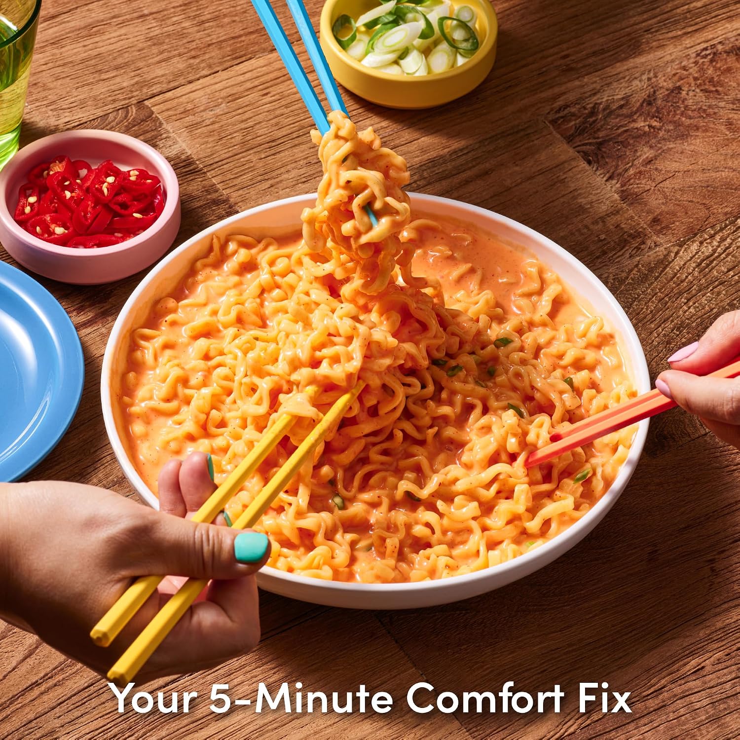 Ottogi Cheesy Stir-Fry Spicy Chili & Cheddar Ramen Bowl (110G) [Best Before Date: 2027.04.09]
