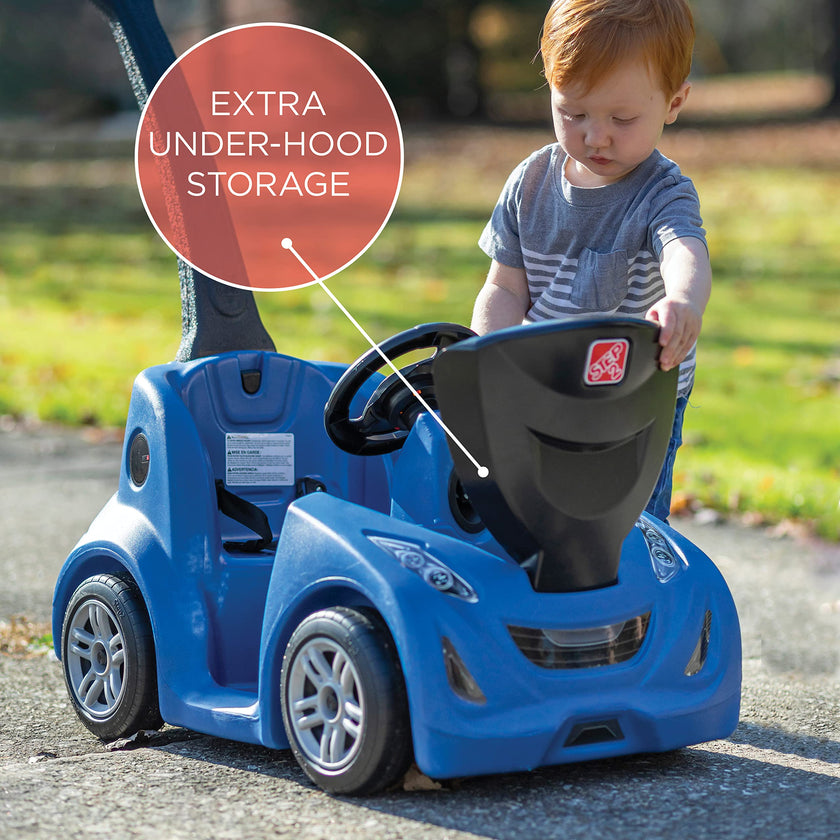 Step2 Push Around Buggy GT Kids Push Car, Ride On Toy, Stroller Substitute, Includes Seat Belt & Horn, Made of Durable Plastic, Max Weight 50 lbs., for Toddlers 1.5-3 Years Old, Blue 🍁 All In One Marketplace Canada