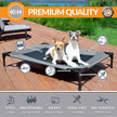 K&H Pet Products Outdoor Elevated Dog Cot, Breathable Cooling Elevated Cot Hammock Pet Bed for Large Dogs, Washable Mesh Cover, Raised Metal Frame, Collapsible, Portable - Large 42 X 30in Gray 🍁 All In One Marketplace Canada
