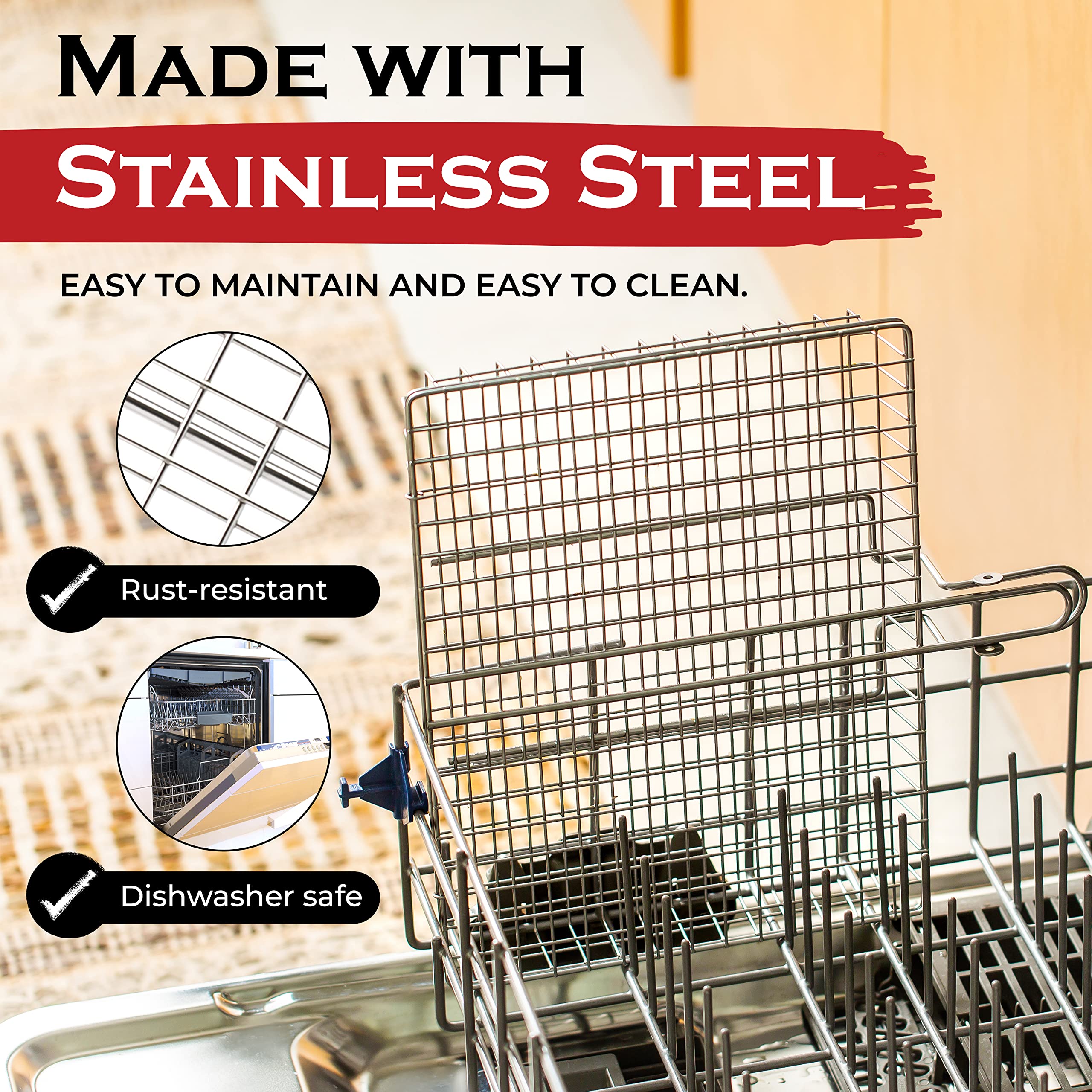 SHIZZO Grill Basket Value Set, Barbecue BBQ Grilling Basket , Stainless Steel Large Folding Grilling baskets With Handle, Portable Outdoor Camping BBQ Rack for Fish, Shrimp, Vegetables, Barbeque Griller Cooking Accessories, Gift, Gifts for father, dad, hu