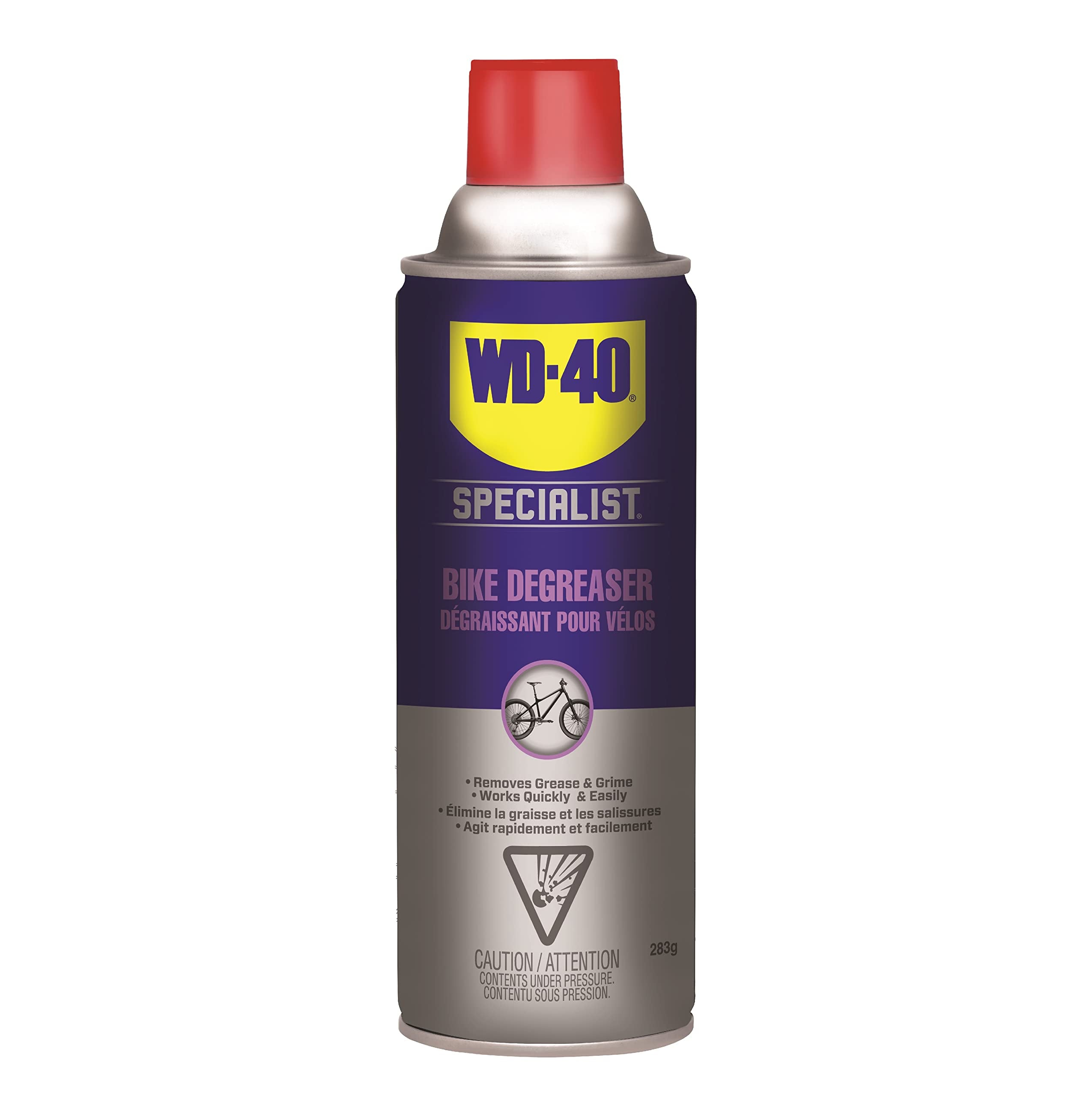 WD-40 Specialist Bike | Foaming Cleaner and Degreaser | Safe for all finishes, components; deeply penetrates to quickly remove stubborn grease and grime from bike chains, 283g | 3006 | Single Can 🍁 All In One Marketplace Canada