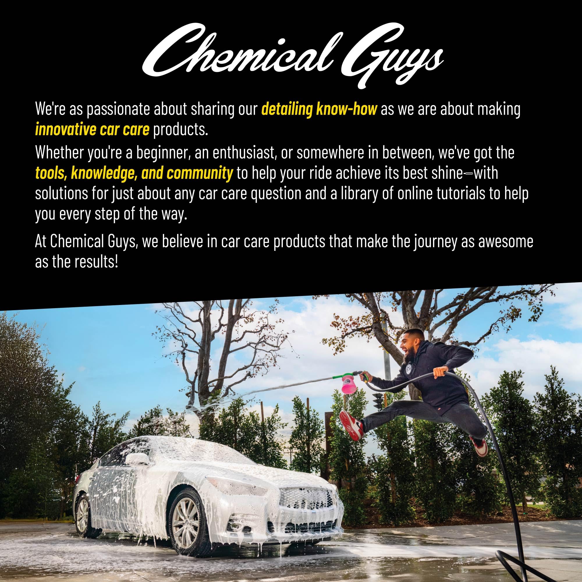 Chemical Guys Wheelie All Exterior Surface and Wheel Brush (Safe for Cars, Trucks, SUVs, RVs, Motorcycles, & More) Green 🍁 All In One Marketplace Canada