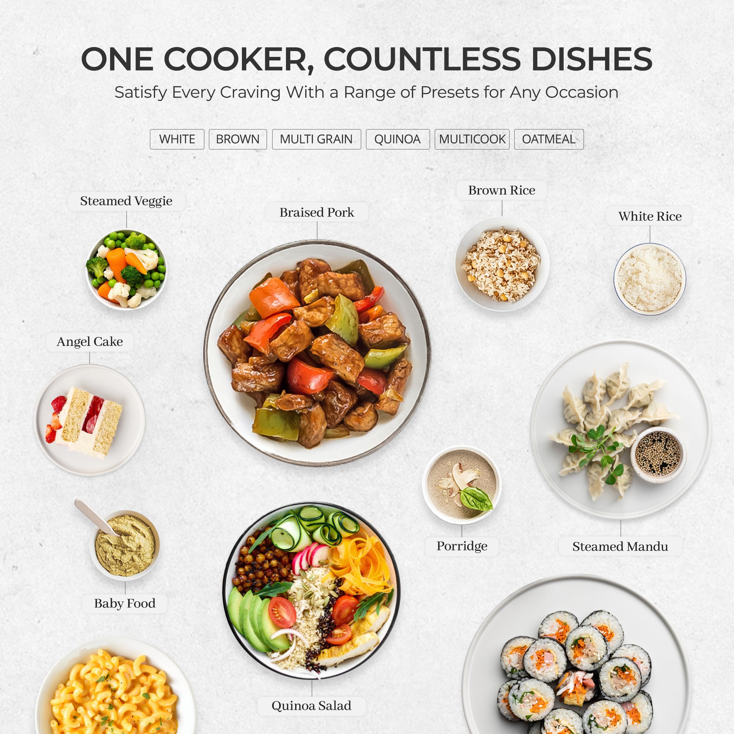 CUCKOO CR-0375FW | 3-Cup (Uncooked) Micom Rice Cooker | 10 Menu Options: Oatmeal, Brown Rice & More, Touch-Screen, Nonstick Inner Pot | White (CR-0375FW) 🍁 All In One Marketplace Canada