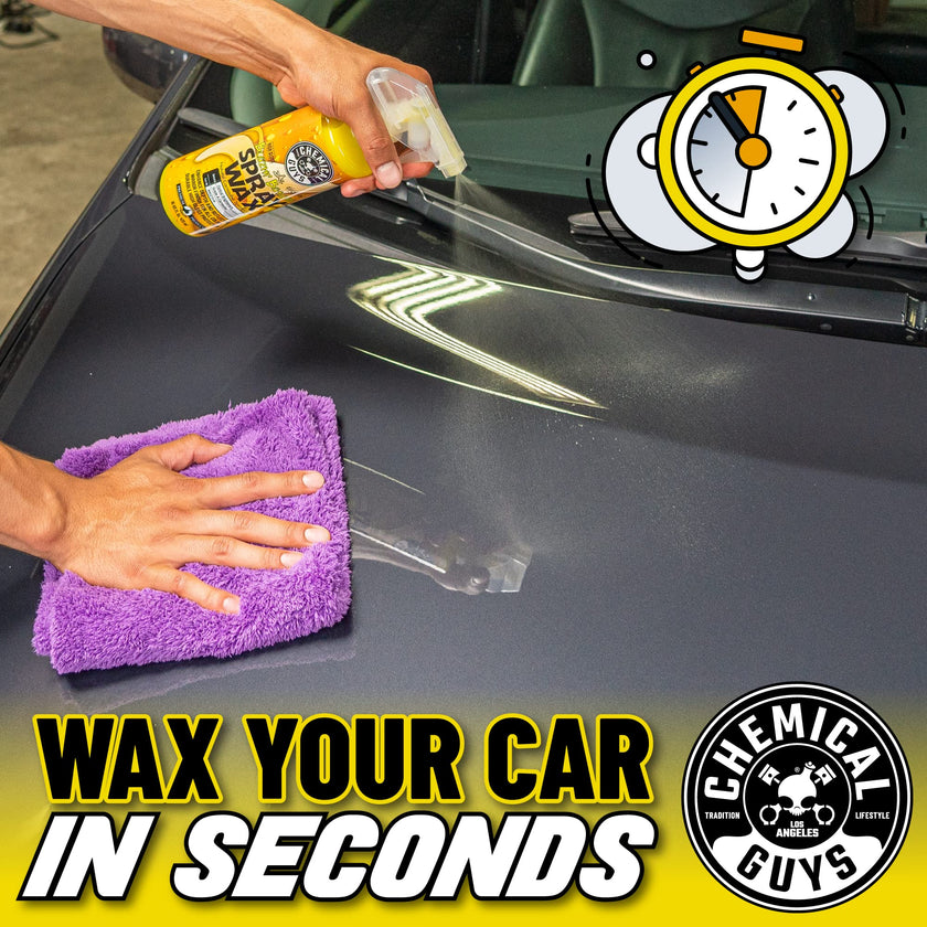 Chemical Guys Blazin' Banana Spray Wax for Car Shine & Protection - Natural Carnauba Formula for Glossy Finish on Paint, Chrome, Metal & Glass - Easy Spray-On, Wipe-Off Application, 473 ml 🍁 All In One Marketplace Canada
