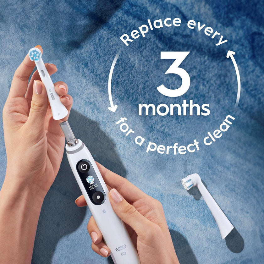 Oral-B iO Series Gentle Care Replacment Brush Head for Oral-B iO Series Electric Toothbrushes, White, 4 count 🍁 All In One Marketplace Canada