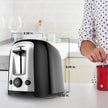 BLACK+DECKER 2-Slice Extra Wide Slot Toaster, Classic Oval, Black with Stainless Steel Accents, TR1278B 🍁 All In One Marketplace Canada
