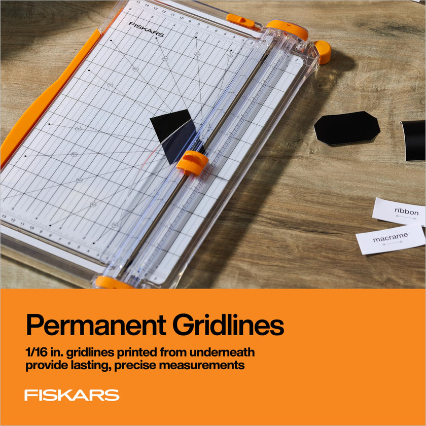 Fiskars Precision Paper Trimmer - Easy, Safe and Accurate for Crafts, Gifts, Cards and More - Always Cuts Straight 🍁 All In One Marketplace Canada