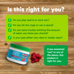 Organika Canadian-Made Electrolytes Powder with Vitamin C & Prebiotic Fibre - Sugar-Free Hydration Drink Mix - Wild Raspberry - 210 g - 60 servings 🍁 All In One Marketplace Canada