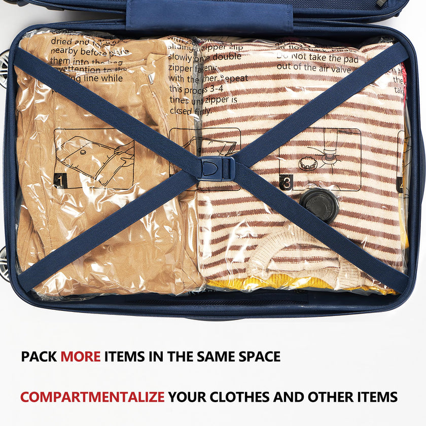 Vacuum Storage Bags 20 Combo, Space Saver Bags with Travel Electric Pump, Compression Airtight Sealer Bags for Clothes, Bedding, Pillows, Comforters, Blankets 🍁 All In One Marketplace Canada